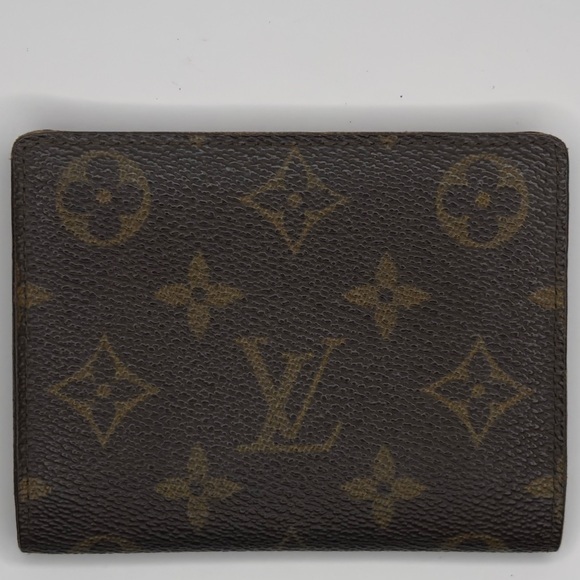 Louis Vuitton Other - ❌SOLD❌Vintage Slim Louis Vuitton Brown Monogram Canvas Bifold Wallet/Card ID